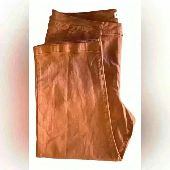 Studio Blue Rust Orange Crop Ankle Pants Size 18W - Picture 4 of 9